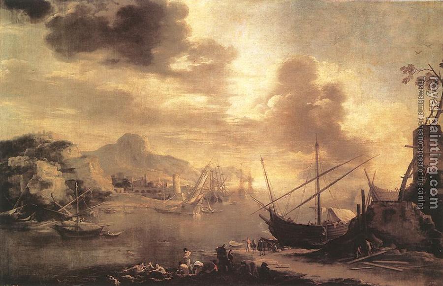 Salvator Rosa : View of the Gulf of Salerno